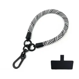 10mm färg LANYARD REP FÖR TELE TITLE TILLBEHÄLLNINGAR JAGE Telefonkedjan Metal Hummer Clasp Key Landyard Bag bilnycklar ROPE