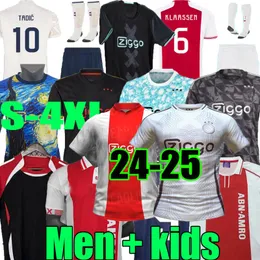 3xl 4xl Retro 21 22 23 24 Akpom Taylor Soccer Jerseys Tadic Brobbey Berghuis Marley Kit Bergwijn Cruyff 2023 2024 Home Afast