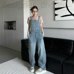 Frauen Jeans Designer Designer Brief Fashion Casual Spring Summer Ladies Retro Lose Wide Leg Jumpsuit Denim Overalls Hosen YBVT