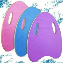 Placa de rodapé de natação para crianças adultas Placa de piscina leve com orifícios de corrimão de corrimão de duas cores Eva.
