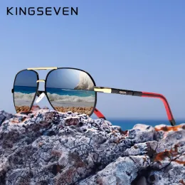 Sonnenbrille Kingseven Aluminium Magnesium Männer Sonnenbrille Polarisierte Männer Beschichtung Spiegelbrillen Oculos Männliche Brillenzubehör für Männer K725