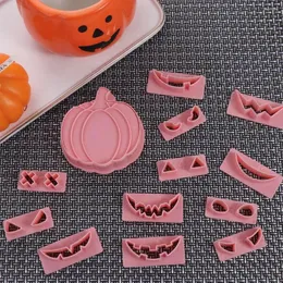 Baking Moulds Grimace Pumpkin Cookie Cutter Fondant 3D Cute Biscuit Embosser Pink Plastics Cut Mold Halloween