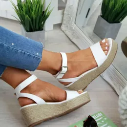 Sommer Platform Sandals 2020 Fashion Women Strap Sandal Wedges Shoes Casual Woman Peep Toe Espadrille Femme Ghn7 31