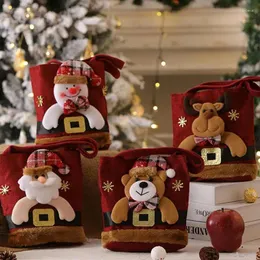 Decorações de Natal Bolsa de presente Durável Fácil de usar puramente costurar manualmente, bolsa macia e confortável aconchegante