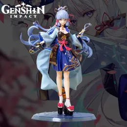 Action Toy Figures Genshin Impact GK Kamisato Ayaka Anime Game Action Character Costume Beautiful Girl Statue Series Model Character Toy Doll Gift Y240515