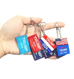 2024 Trump Amercian Flag Keychain Party favorece os itens eleitorais dos EUA Campanha Slogan Slogan Chain Chair -Chavetão Presente