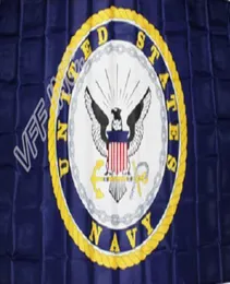 Blue US Navy Crest Seal Emblem Flag 3ft x 5ft Polyester Banner Flying 150 90cm Custom outdoor AF397613383