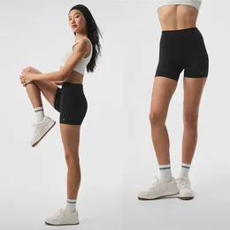 Al 5 "Luftbrückenenergie Kurzer Beinhip Hift eng erscheinen dünne Yoga Running Fiess Cycling Hosen -Fitness -Trainingshorts für Frauen Pilates Shorts