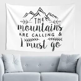 تدعو جبال RHE Tapestries ، يجب أن أذهب للتصميم الصديق للبشرة مع الأدوات المنزلية المريحة بجانب القماش تزيين النزهة