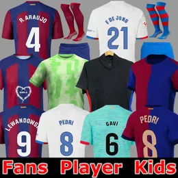 Karol G Fans Spieler 23 24 Lewandowski Soccer Trikot Gavi Camiseta de Futbol Pedri Ferran 2023 2024 FC Ansu Fati Raphinha Fußballhemd Männer Kinder Ausrüstung