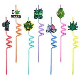 Beber STs Novas plantas verdes 12 Plástico de desenho animado temático para crianças favorece a festa do mar do ano St Girls Decorações reutilizáveis Drop Drotdy