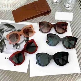 Sunglasses Designer New C Lin Butterfly Frame Plate Sunglasses Fabo Solen Same UV Resistant Old Style Versatile Sunglasses 9EMX