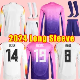 Long sleeve home away 2024 Soccer Jerseys GermanyS HUMMELS KROOS WERNER MULLER Football shirt t GOTZE SANEA KHEDIRA REUS German 24 25 uniform Full kits socks