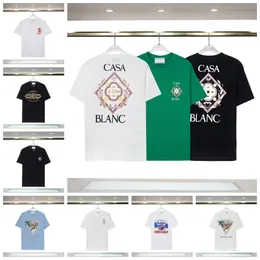 5A 2024 Kazablanka T-Shirt Yeni Mens T-Shirt Tasarımcı T-Shirt Leisure Nefes Alabilir T-Shirt Mektup Baskılı Giyim Yaz Günlük Kısa Kollu 002