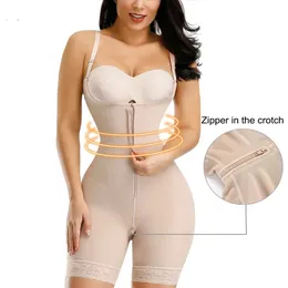 Fajas Columbianas abnehmbare Träger Ganzkörper Shaper Tummy Slimming Postpartum Stufe 3 Gürtel drücken Sie Butt Lifter Shaperwear 240515