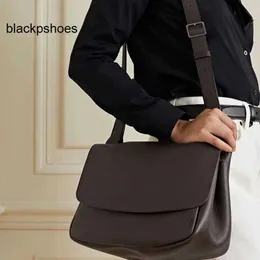 The Row TR Designer Bag Cross Best-quality Body Cowhide Clamshell Postmans Shoulder Bag Bai Baihe Da Meis Same Genuine Leather Bag for Men and Women