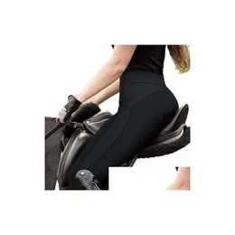 Pantaloni da donna Capris Cavallo che cavalca abiti per donne uomini unisex pantaloni unisex femmina maschio elastico calzoni equestri Rider attrezzature d dhles