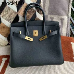 All Designer Bag Handbag Manual Platinum Wax Thread Custom 30 Litchi Grain German Calf Togo Leather Sewn Portable Women's