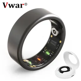Nova Pro Smart Ring with Charger Box Steel Shell Health Monitoring IP68 Waterproof Multisport Modes 240423