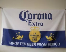 Bandiera di birra corona 5x3ft 150x90cm 100D Polyester Stampa bandiera esterna interna con contanti in ottone 3174776