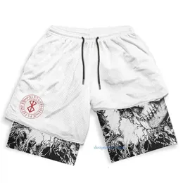 Short Shorts Shorts Shorts Stampa manga in palestra Stratchy Sports Sports Dry Fitness Fitness Outfit Summer Man Summer Man