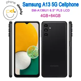 Samsung A13 5G A136U1 мобильный телефон 6,5 "PLS LCD 4GB RAM 64 ГБ ROM Octa Core Original Samsung 5G Mobilephone разблокирован Black
