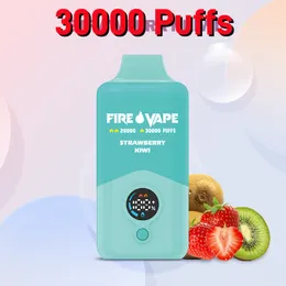 EU -Lagerhause Feuer Vapes Puffs 30000 Dampf Puff 9000 Einstellbares Einweg -Pod