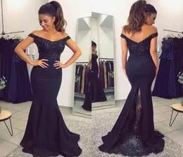 2018 Africano Navy Blue Prom Vestres Wear Evening Desgaste de Plus Tamanho Longo Sexy Sexy Backless Cheap Formal Dress Dress6919567