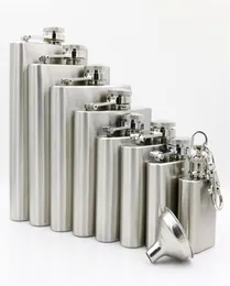 Portable Whisky Flasks Stainless Steel Hip Flask Whisky Stoup 1oz 2 oz 3oz 4oz 5oz 6oz 7oz 8oz Liquor Wine Pot4064934