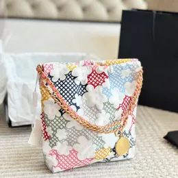 Дизайнерская сумка тота для ведра мешки с плечами сумки роскошная сумочка поперечная ручка сцепление кожаная мода мода Сумка многоцветная вышивка сумка для вышивки красивые и простые