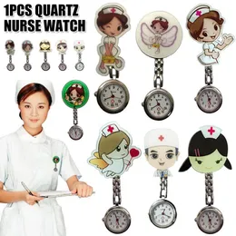 Women Luminous Cartoon Quartz Geschenkkrankenschwester Uhr Hanging Pocket Watch 240515