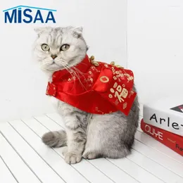 Cat Costumes Spring Festival Adorable Unique Trending Costume Must-have Chinese Style Pet Red Envelope Versatile Festive