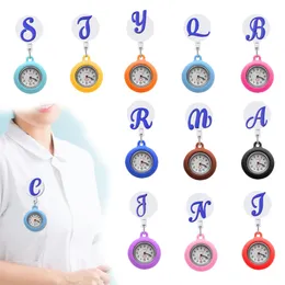 Orologi da tavolo da scrivania viola lettere grandi orologi clip fob per infermiere orologio da infermiere con la spilla di seconda mano gli operatori medici per spilla per mano, calare il del otyam