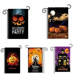 47 32CM HALLOWEEN PUMPKIN Mönster FLAG FLAX Pumpkins Series Garden Flags Tryckt Halloween Party Flagt3i59892906204