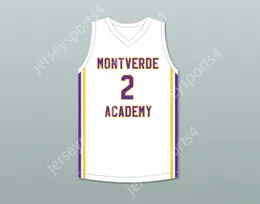 Custom Nay Mens Youth/Kinder Jalen Duren 2 Montverde Academy Eagles White Basketball Trikot 1 Top genäht S-6xl