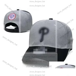 Ballkappen Ballkappen Phillies P Buchstabe Baseball HipHop Snapback Sport Männer Frauen verstellbare Hüte für Herren Gorras Bones H5-8.17 Drop Deli Dhgit 478e