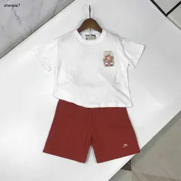 Top Baby TrackSuits Summer Boys Kurt z krótkim rękawem Designer Ubrania Rozmiar 90-150 cm Chiński styl Design T-shirt i spodenki 24 kwietnia