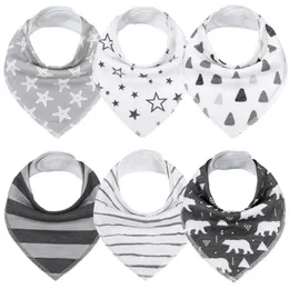 Bibs Burp Cloths Baby Bandana Drool Unisex bib Set for Drooling Teething 100% Organic Cotton Newborn Absorbent Hypoallergenic bib (1 piece)L2405