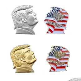 Other Arts And Crafts Trump Head Medal Commemorative Coin Craft Embossed Badge Drop Delivery Home Garden Dhqdm