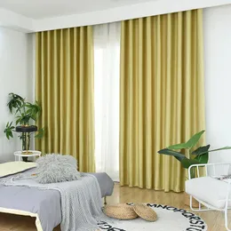 Curtain (13) Customized Cotton And Linen Thickened Curtains High Blackout Fabric