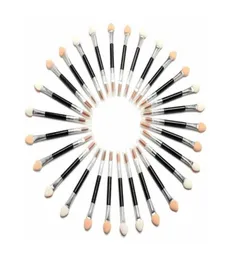 1000pcs mycket engångssvamp Stick Eye Shadow Applicator Cosmetic Makeup Tools Doublehead Eyeshadow Brush Lip Brushes6969190