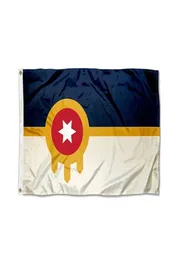 City of Tulsa Flag 3x5 Foot Banner Printing 100D polyester Indoor Outdoor Hanging Decoration Flag With Brass Grommets 3214512