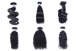 Норковая бразильская прямая тело распутывающая глубокая волна извращенные вьющиеся необработанные бразильские перуанские индийские плетения волос 5194572