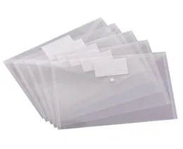Wrap regalo da 30 pacchetti busta in plastica trasparente con cartelle documenti di cartelle di chiusura a scatto A4 Tasca etichetta buste per file per School6436550