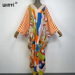 Dashiki Dress Print Summer Party Elegantes Muslim Abaya Bazin Robe Broder Broder Riche Sexy Lady Maxi Beach Kaftan