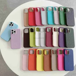 Factory wholesale Phone Cases for iPhone 15 Pro Max Cases 14 plus 13 13Promax 12 12Pro 11 New genuine leather lychee pattern half pack protective case hard shell