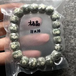 Strand Polida Fina Polida Xingyue Bodhi Bracelet Stone Ling Jade Couro Verde R de Janeiro Casto Rios 108 Buda