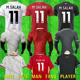 24/25 The Reds Soccer Jerseys -Virgil, Diaz, Salah, Szoboszlai Editions.premium Designs for Fan - Home, Away, Trzecie zestawy, kolekcja dla dzieci. Dostosowanie różnych rozmiarów