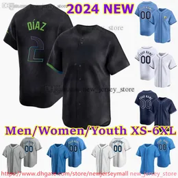 2024 City Custom S-6XL 56 Randy Arozarena Baseball Jersey Shane McClanahan Ryan Pepiot Zach Eflin Yandy Diaz Jose Siri Isaac Paredes Francisco Mejia Ramirezジャージ