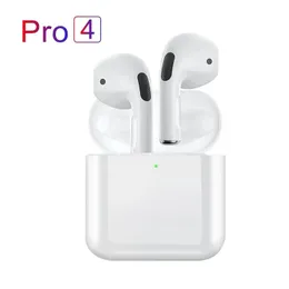 Pro 4 TWS Bluetooth Kablosuz Kulaklık Uyumlu 5.0 Kulaklık Kulaklık Kulaklıkları Xiaomi İPhone Pro4 Kulakbuds için MIC ile Su Geçirmez Kulaklık